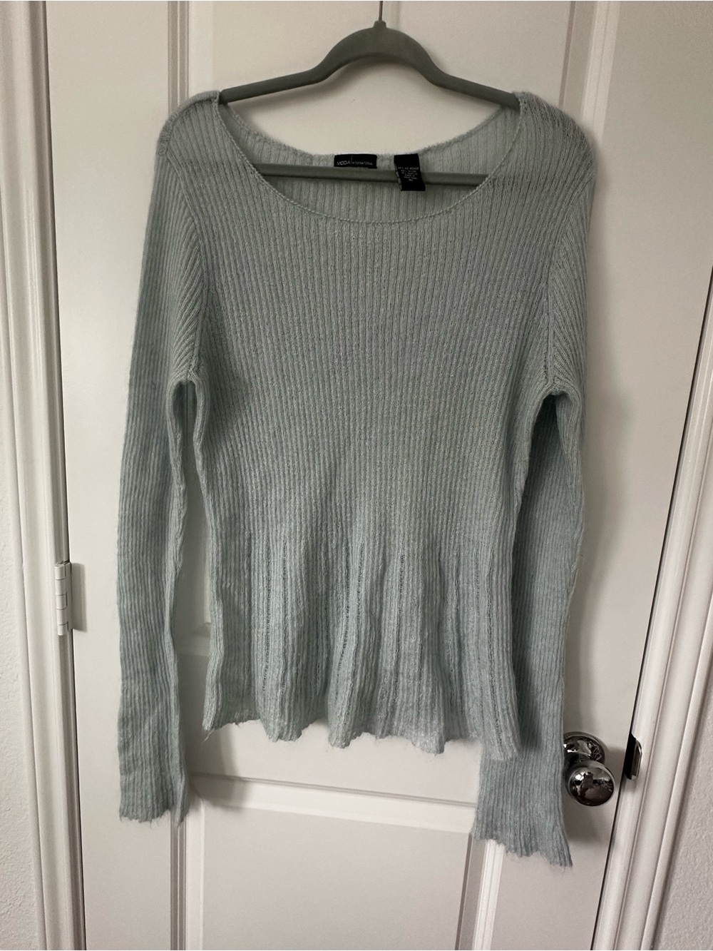 Vintage Moda International Womens Knit Sweater Mohair Blend